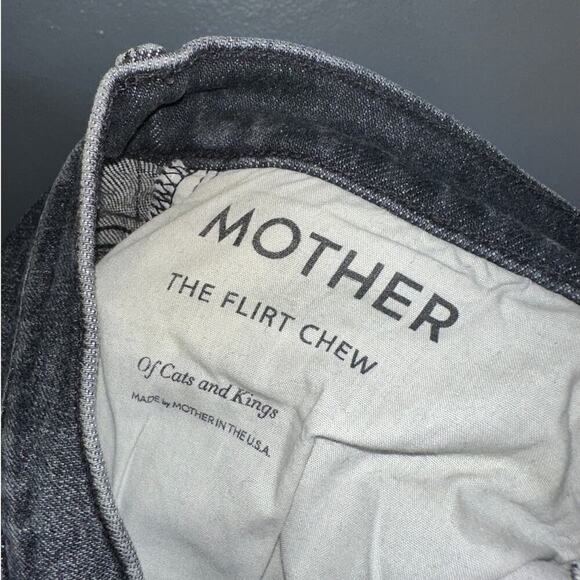 Mother Superior The Flirt Chew Straight Leg Jeans in Of Cats & Kings Size 26 - Picture 9 of 11
